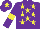 Silk - Purple, yellow stars, armlets and star on cap