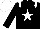 Silk - black, white star, white epaulettes, white cap