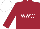 Silk - Maroon, white 'www', white cap