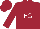 Silk - Maroon, white 'fg'
