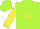 Silk - Lime, yellow 'sd', lime cuffs on yellow sleeves