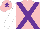 Silk - Pink, purple cross belts, white sleeves, pink cap, purple star