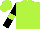 Silk - Lime green, lime green band on black sleeves