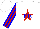 Silk - White, blue 'kr' on red star, red & blue stripes on sleeves, red & blue trim