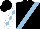 Silk - Black, light blue sash, light blue diamonds on white sleeves