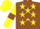Silk - Brown, Yellow stars, Yellow sleeves, Brown armlets and star on Yellow cap