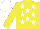 Silk - Yellow, white stars, matching cap