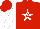 Silk - Red, red 'a' on white star, white sleeves, red cap