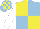 Silk - Yellow and light blue (quartered), white sleeves, light blue and yellow check cap
