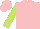 Silk - Pink, black horse, pink dots on lime sleeves, pink cap