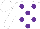 Silk - White, purple dots