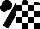 Silk - Black and white checked