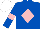 Silk - Royal blue, pink diamond and armlets, white cap
