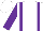 Silk - White, purple braces, purple sleeves