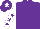 Silk - Purple, white sleeves, purple stars, purple cap, white star