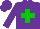Silk - Purple, green cross