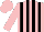 Silk - Pink, black stripes, pink sleeves