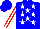 Silk - Blue, american flag, white stars, red & white stripes on sleeves