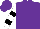Silk - Purple, white 'bullseye' , black bars on white sleeves
