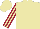 Silk - Beige, maroon striped sleeves
