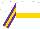 Silk - White, purple and gold hoop, gold stripe on purple sleeves, white cap