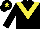 Silk - Black body, yellow chevron, black arms, black cap, yellow star