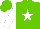 Silk - light Green body, white star, white arms, light green cap