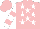 Silk - Pink, white stars, pink bars on white sleeves, pink cap