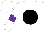 Silk - White, black ball, purple armlet on sleeves, white cap