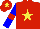 Silk - Red, yellow star, blue sleeves, red armlets, red cap, yellow star
