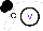 Silk - White, black circle, purple 'v,' black circle on sleeves, black cap