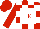 Silk - Red, red 'tk' on white block, white blocks