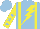 Silk - Light blue, yellow braces and lightning bolt, yellow sleeves, light blue stars