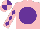 Silk - Pink body, purple disc, pink arms, purple diamonds, pink cap, purple quartered