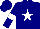 Silk - Navy blue, white star, white armlets