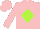 Silk - Pink Body, Lime Green Diamond, Pink Arms, Pink Cap