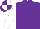Silk - Purple, white sleeves, purple and white quartered cap