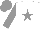 Silk - White body, grey star, grey arms, grey cap