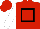 Silk - Red, black hollow box, white sleeves