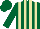 Silk - Dark green and beige stripes