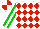 Silk - White, red diamonds, white stripe on green sleeves, green, white and red quartered cap