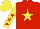 Silk - red, yellow star, red stars on yellow sleeves, red star on yellow cap