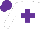Silk - White, purple cross, white arms, purple cap
