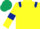 Silk - Yellow, dark blue epaulets and armlets, Dark Green cap