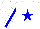 Silk - White, blue star, blue stripe on sleeves