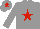Silk - Grey, red star, grey sleeves and cap, red star