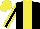 Silk - Black, yellow stripe, black stripe on yellow sleeves, yellow cap