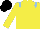 Silk - Yellow body, light blue epaulettes, yellow arms, black cap