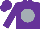 Silk - Purple, silver ball , purple cap