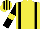 Silk - Yellow, black braces, black sleeves, yellow armlet, yellow & black striped cap